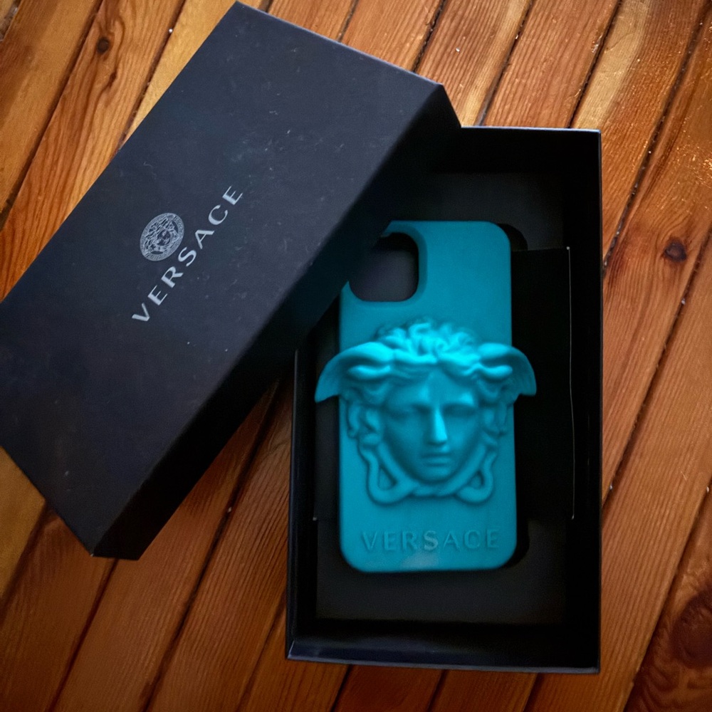 Versace Turquoise Medusa Phone Case